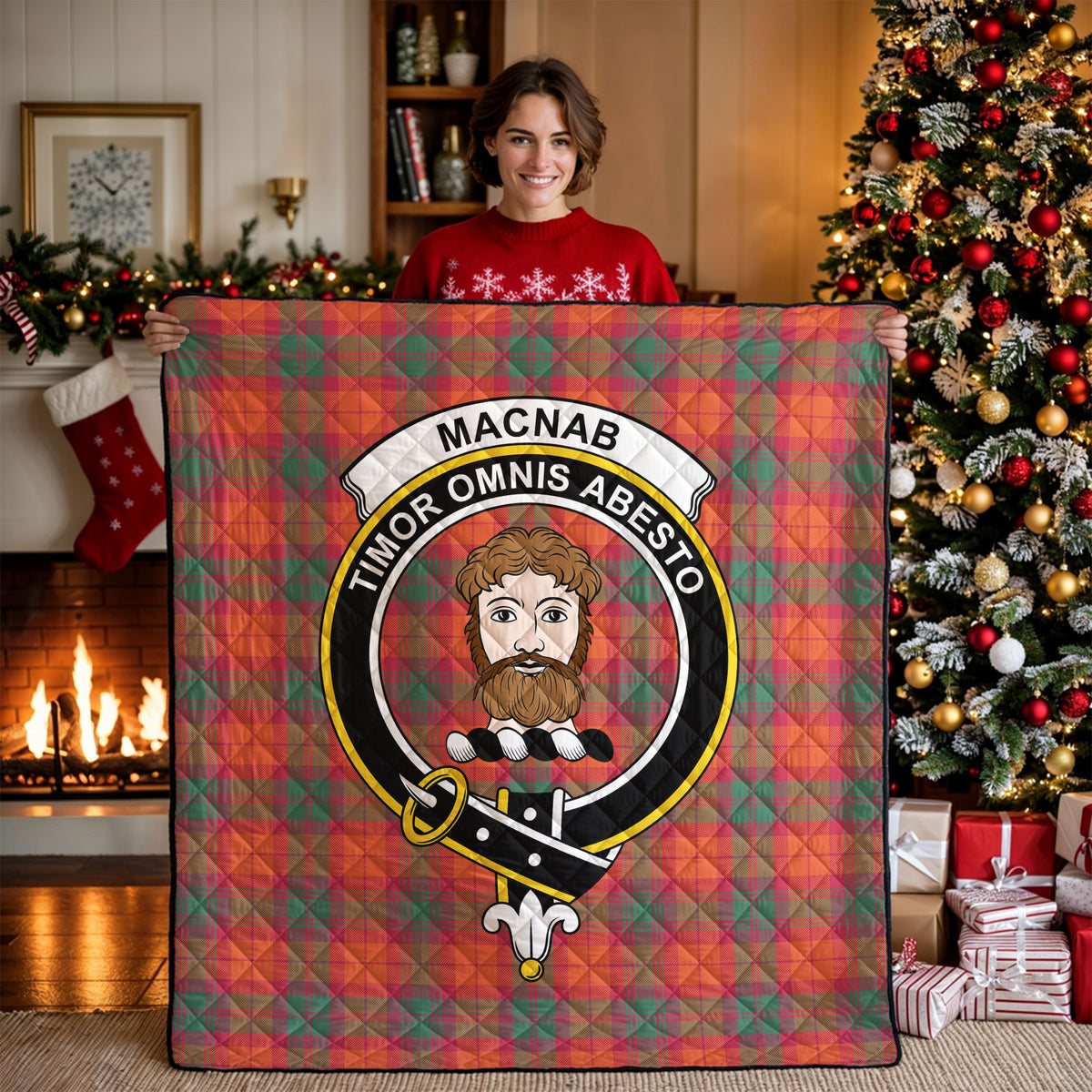 MacNab Ancient Tartan Crest Quilt