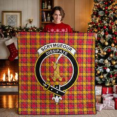 Scrymgeour Tartan Crest Quilt