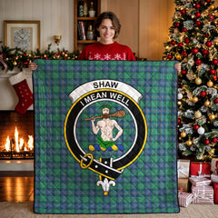 Shaw (of Sauchie) Ancient Tartan Crest Quilt