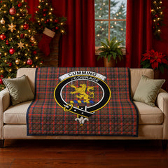 Cumming Hunting Weathered Tartan Crest Quilt