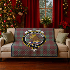 MacGregor Hunting Ancient Tartan Crest Quilt