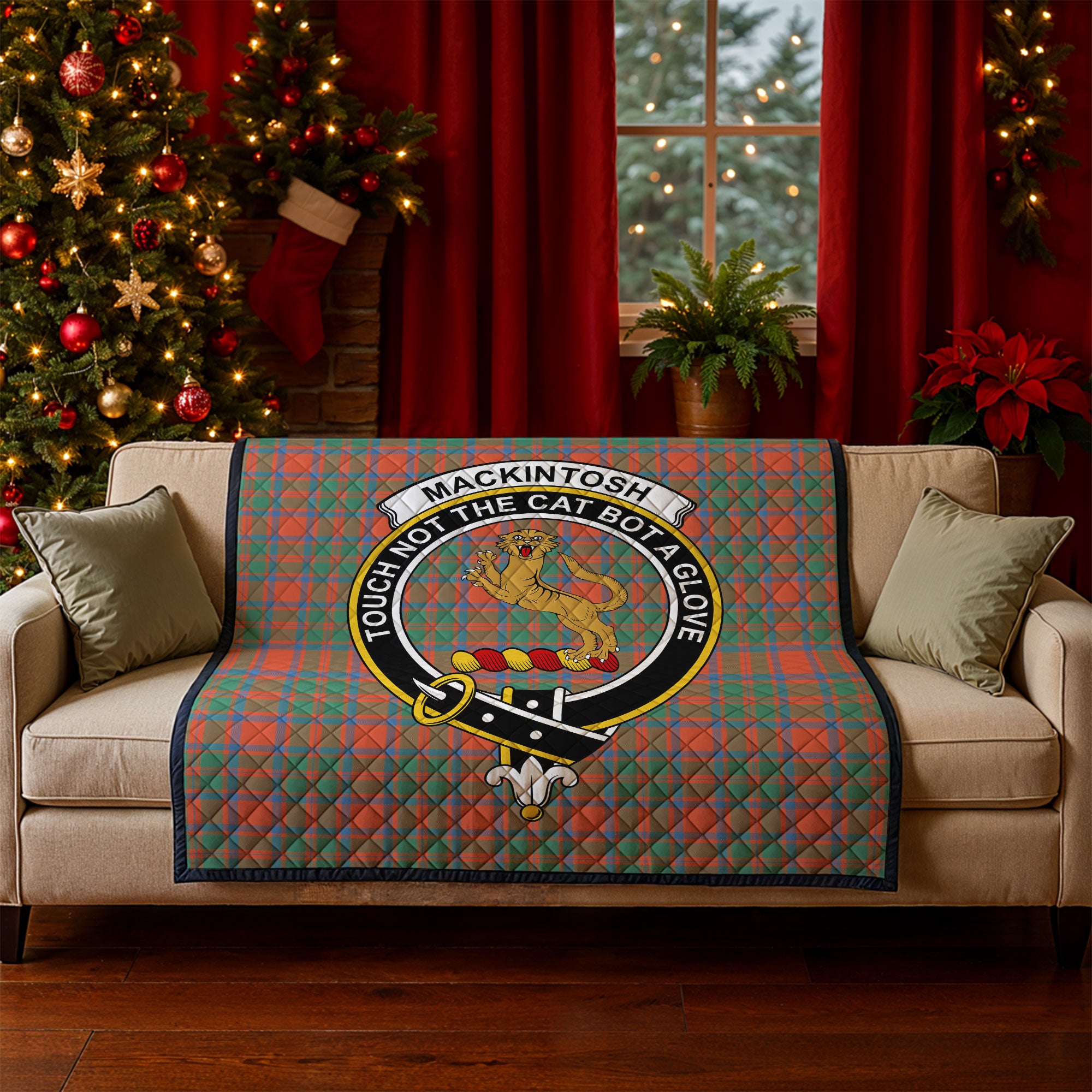 MacKintosh Ancient Tartan Crest Quilt