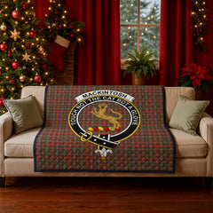 MacKintosh Hunting Weathered Tartan Crest Quilt