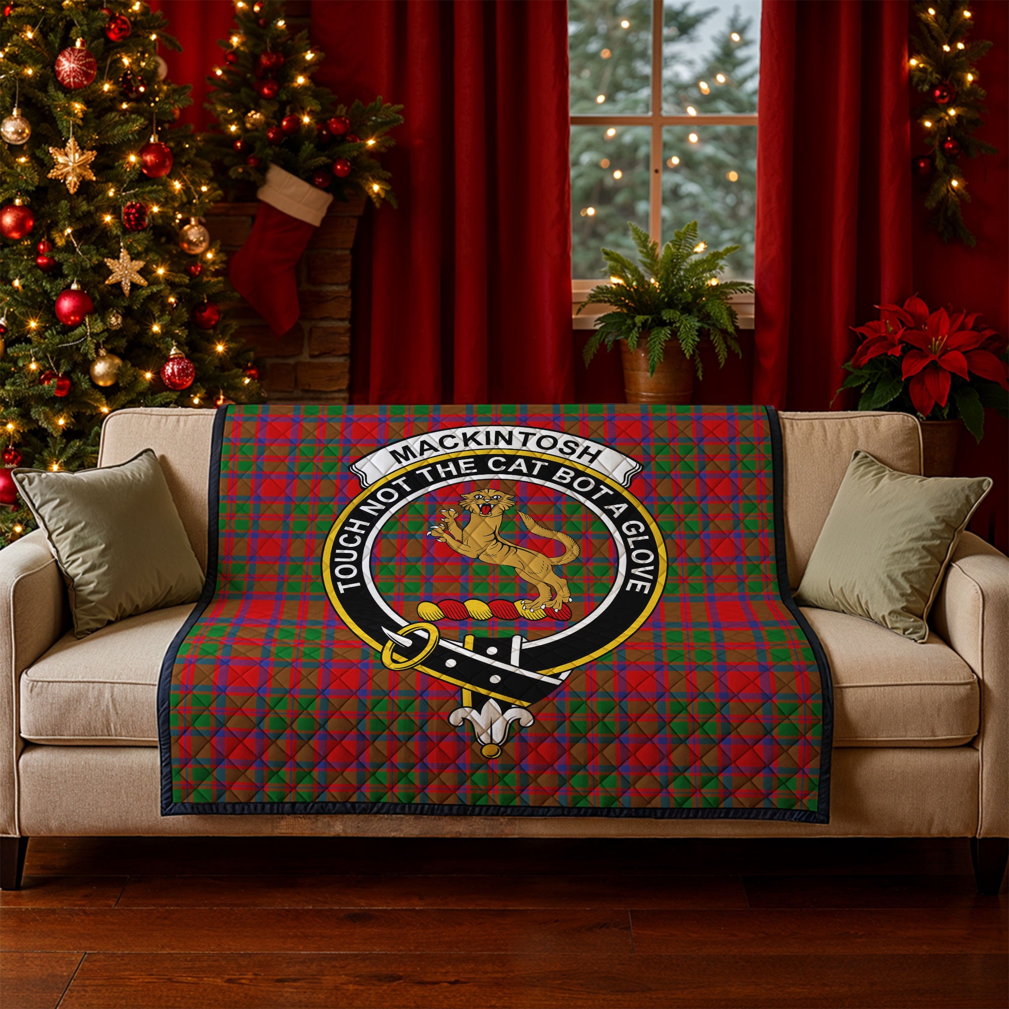 MacKintosh Modern Tartan Crest Quilt
