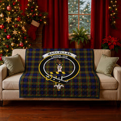 MacLellan Modern Tartan Crest Quilt
