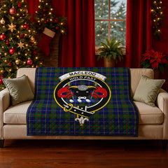 MacLeod of Harris Modern Tartan Crest Quilt