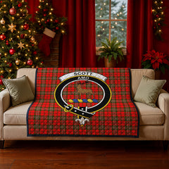 Scott Modern Tartan Crest Quilt
