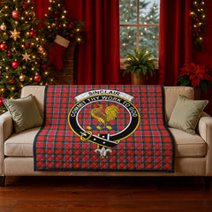Sinclair Modern Tartan Crest Quilt