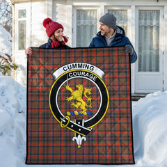Cumming Hunting Weathered Tartan Crest Quilt