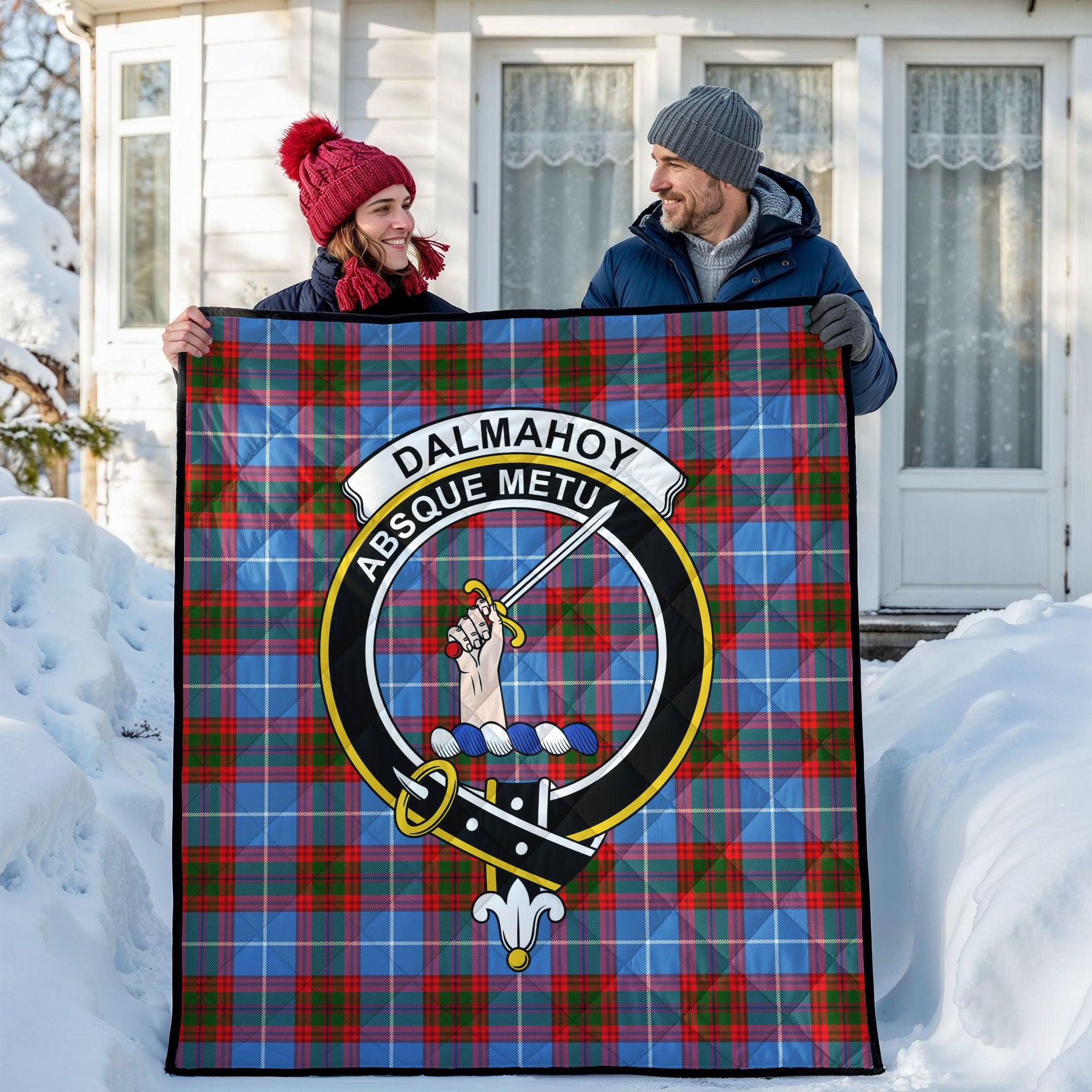 Dalmahoy Tartan Crest Quilt