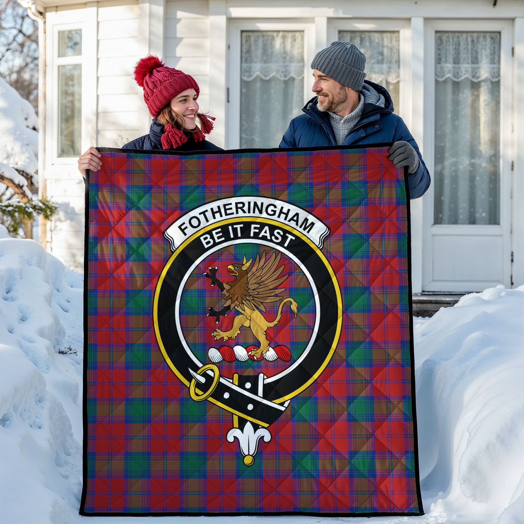 Fotheringham Tartan Crest Quilt