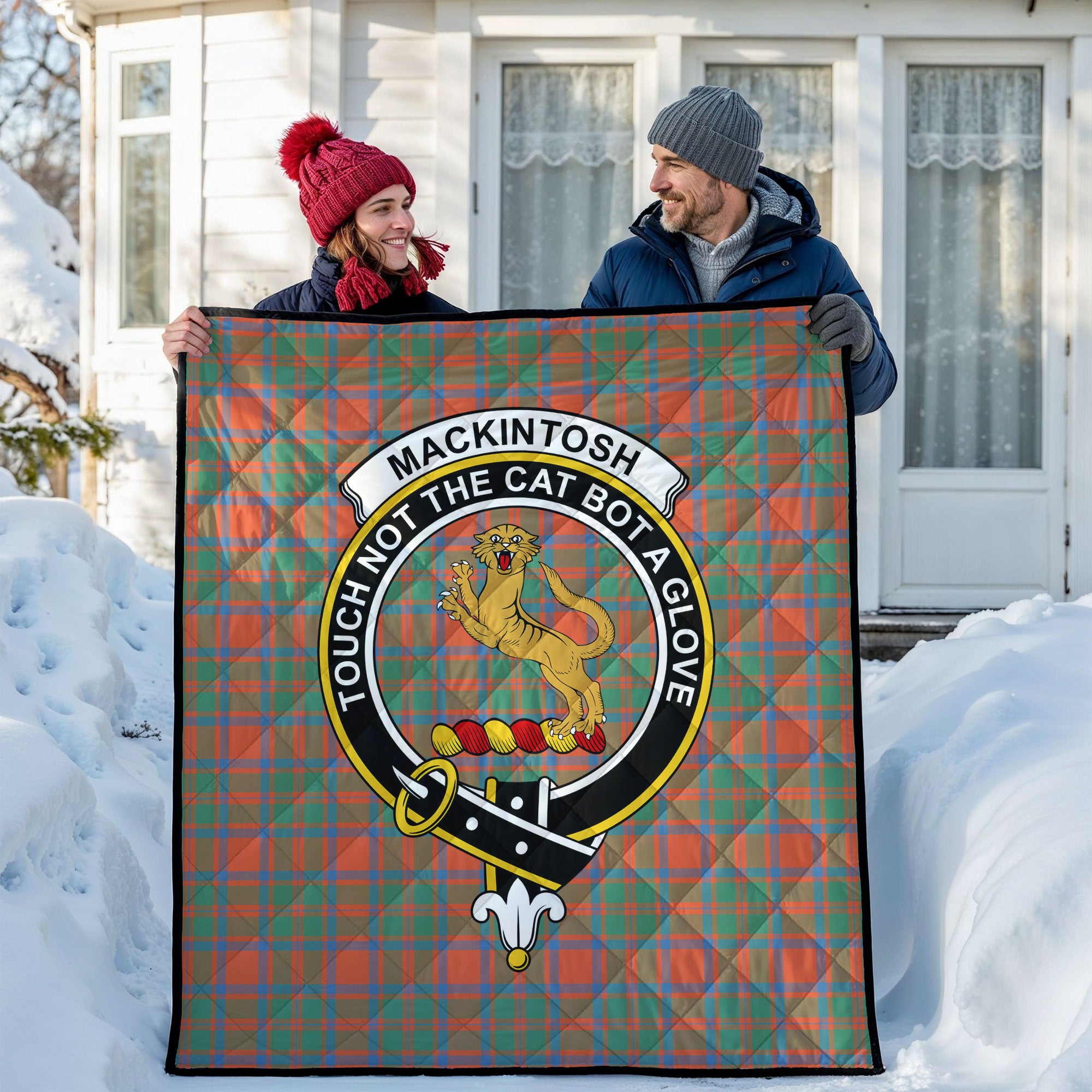 MacKintosh Ancient Tartan Crest Quilt