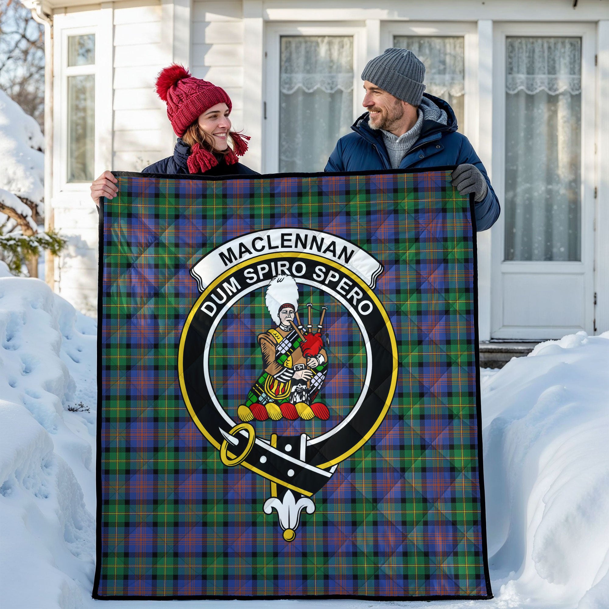 MacLennan Ancient Tartan Crest Quilt