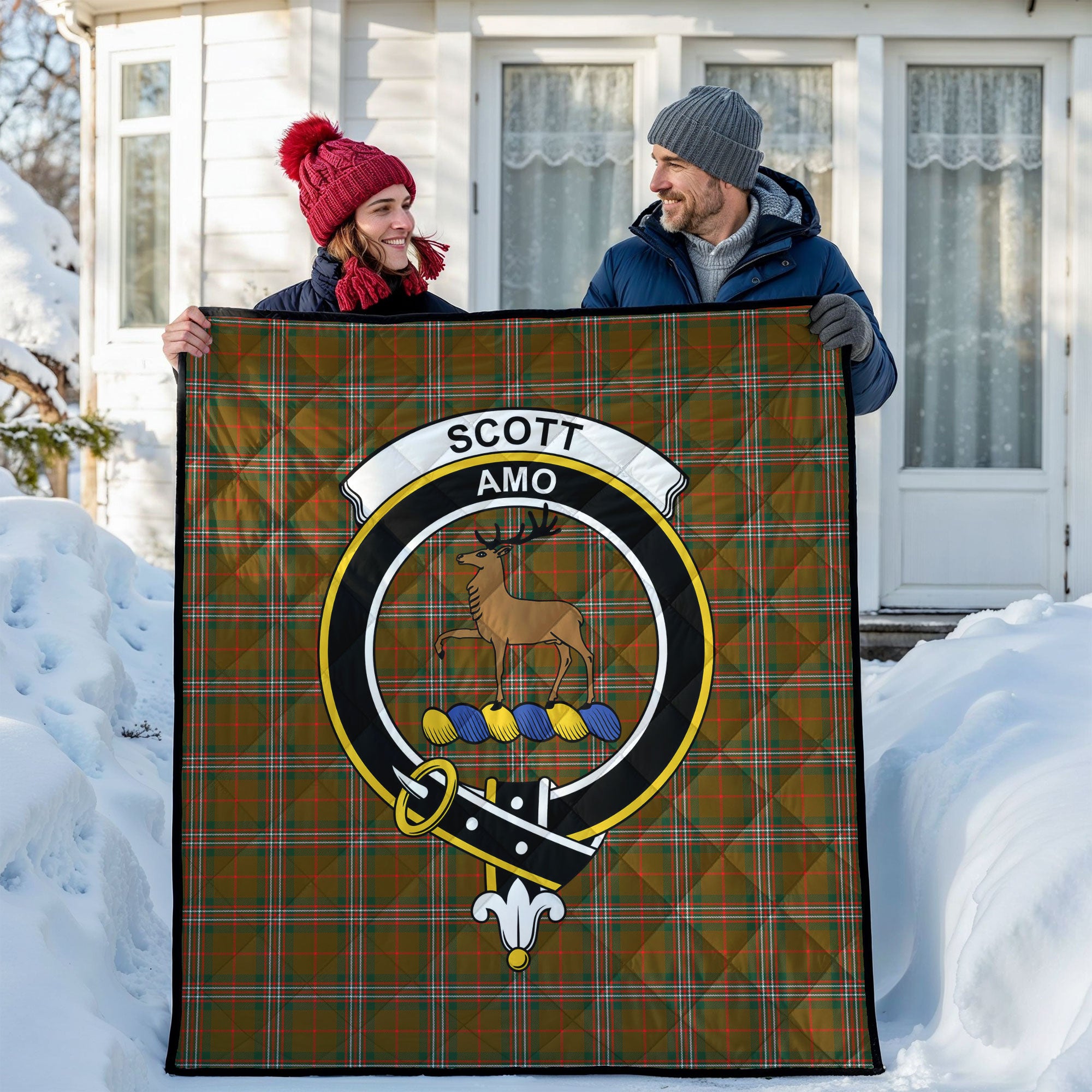 Scott Brown Modern Tartan Crest Quilt