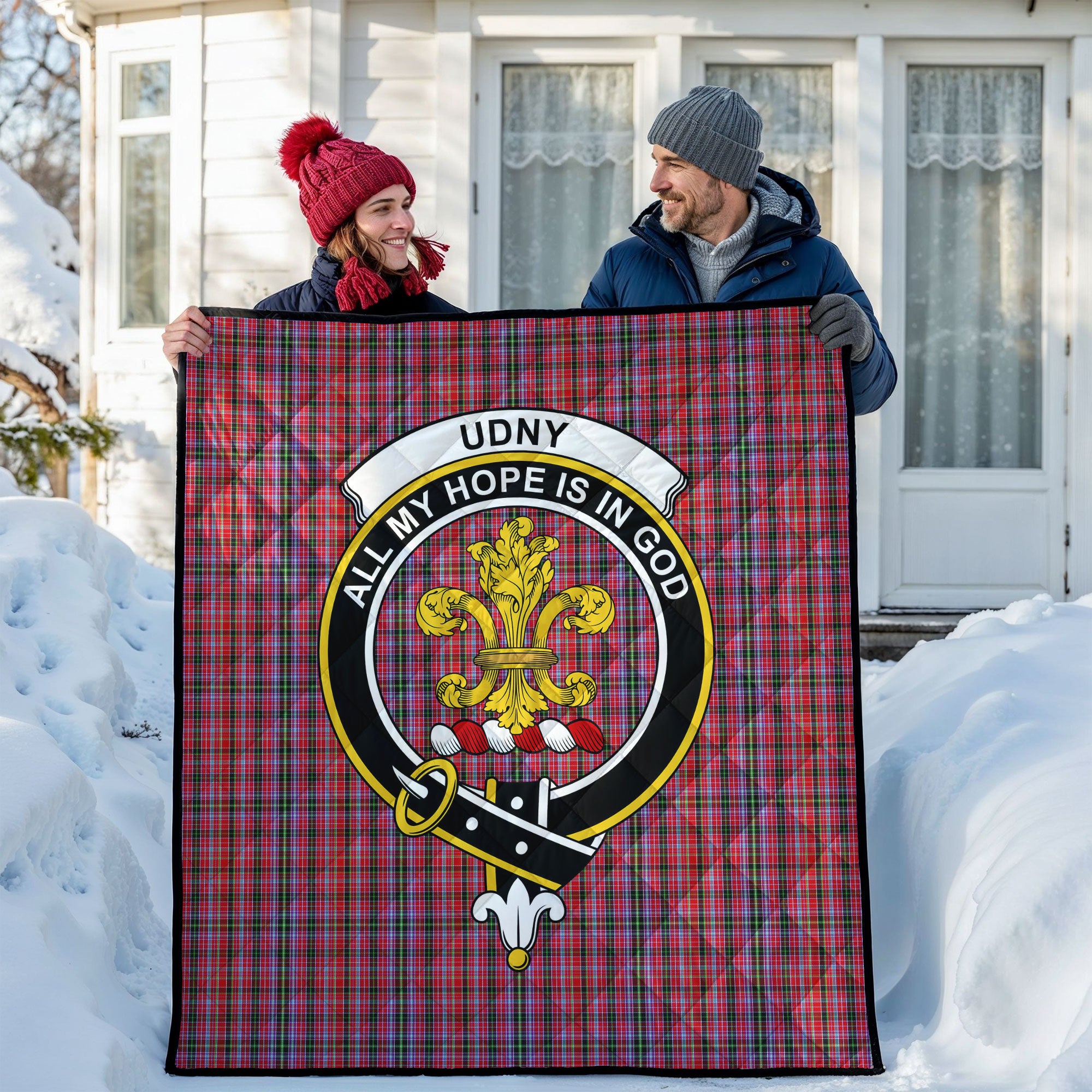 Udny Tartan Crest Quilt