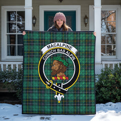 MacAlpine Ancient Tartan Crest Quilt