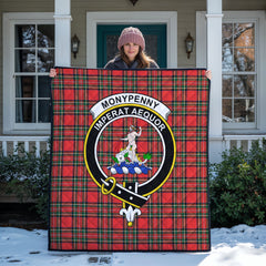 Monypenny Tartan Crest Quilt