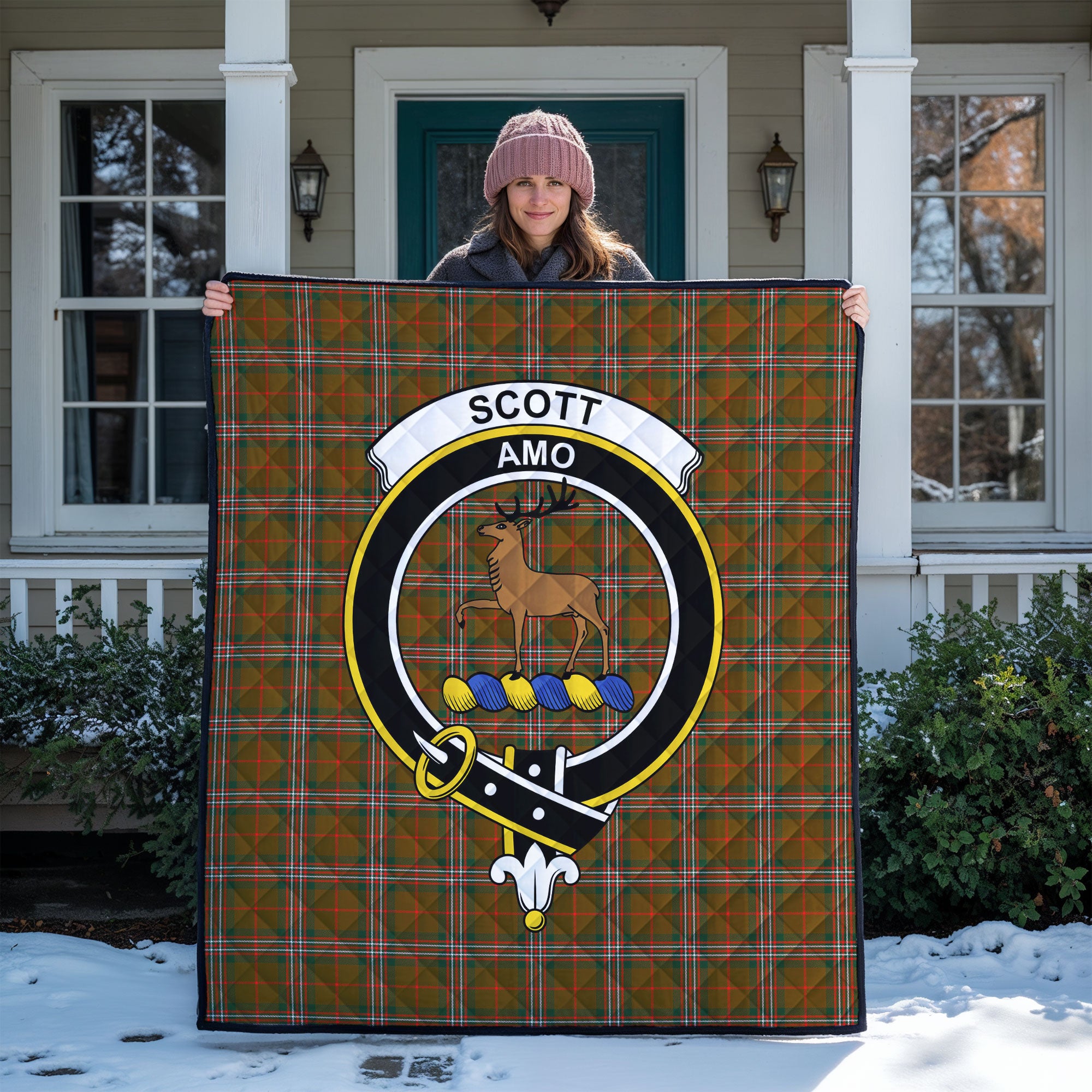 Scott Brown Modern Tartan Crest Quilt