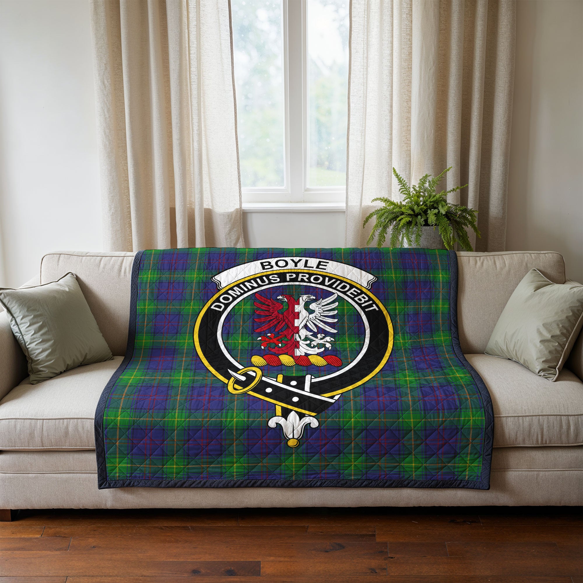 Boyle Tartan Crest Quilt