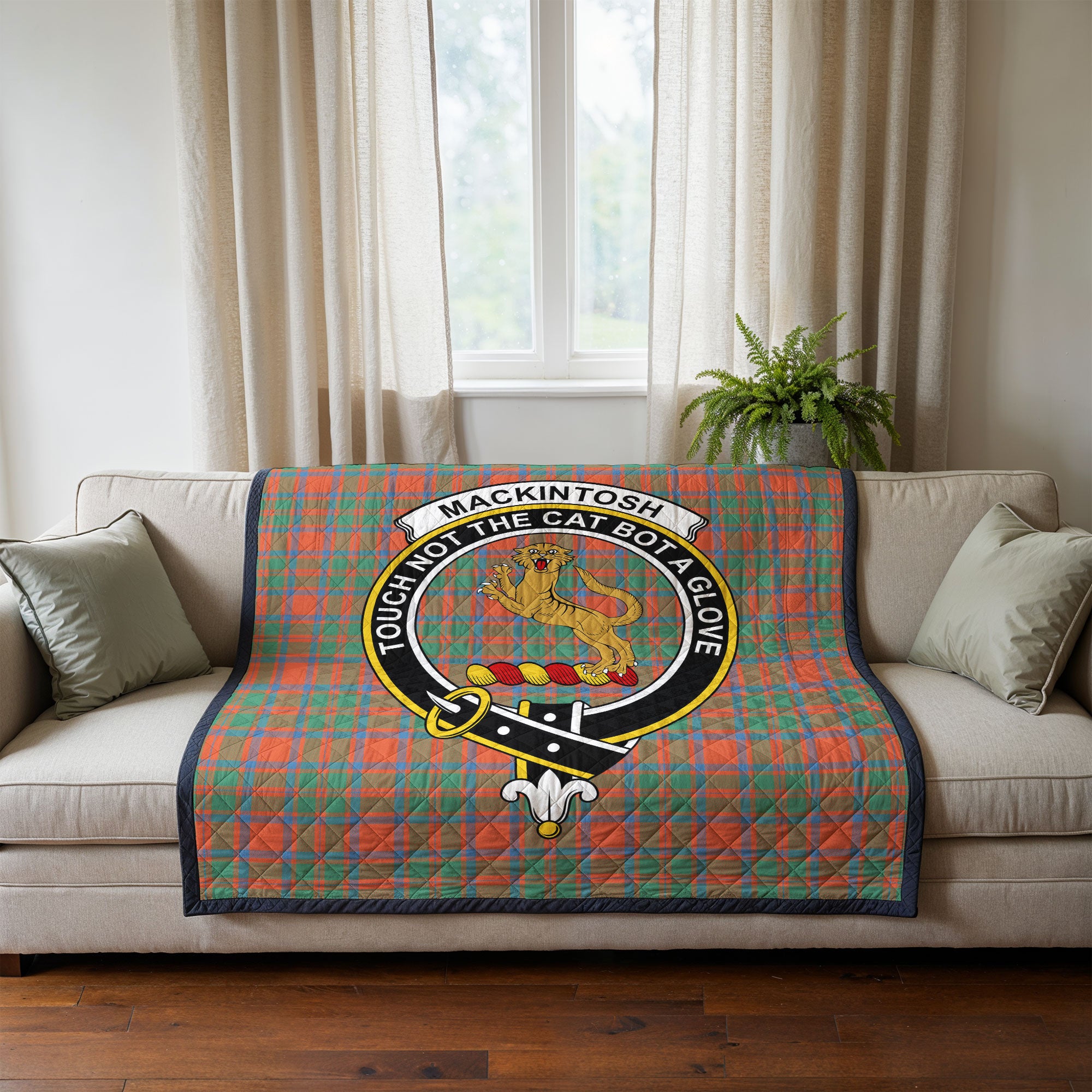 MacKintosh Ancient Tartan Crest Quilt