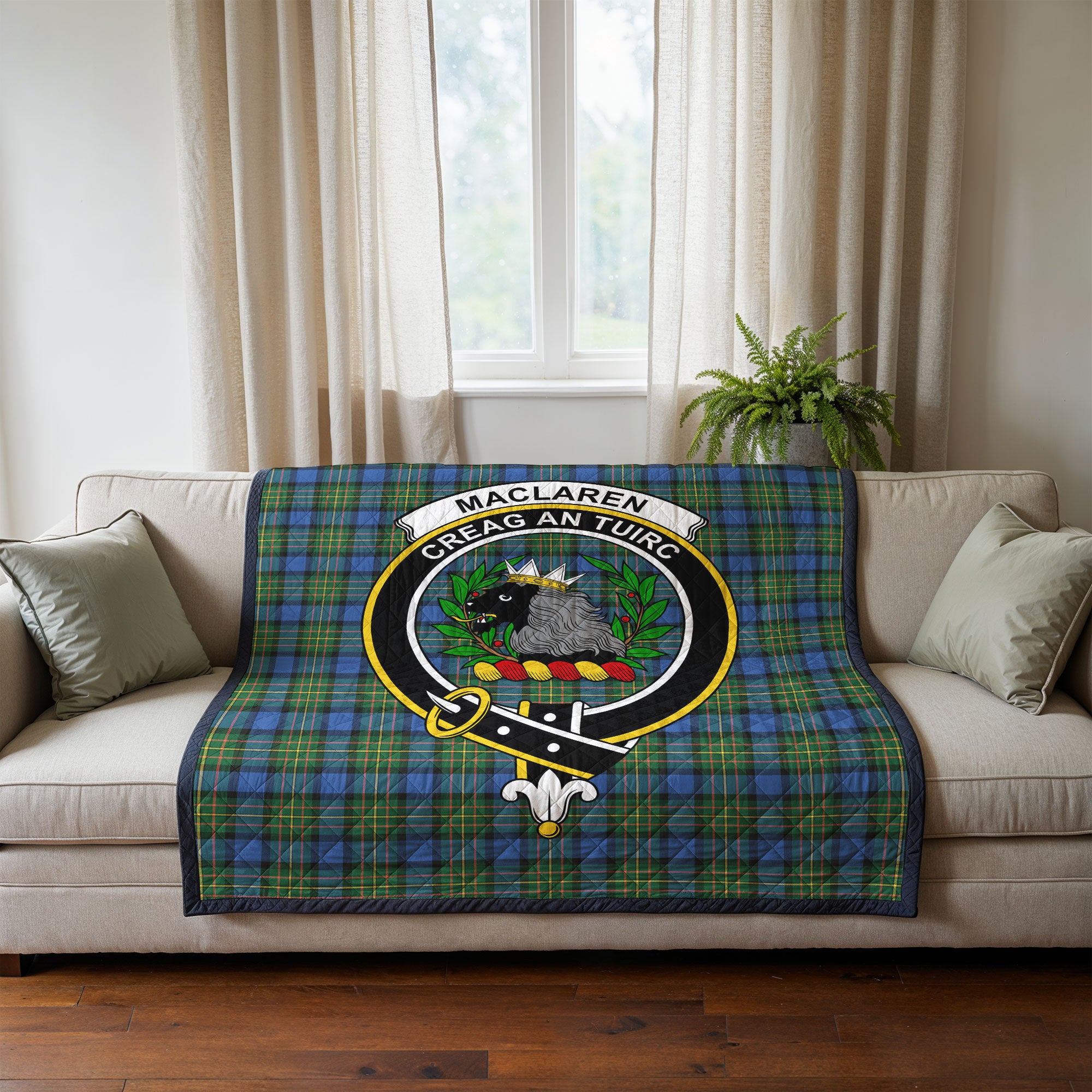MacLaren Ancient Tartan Crest Quilt