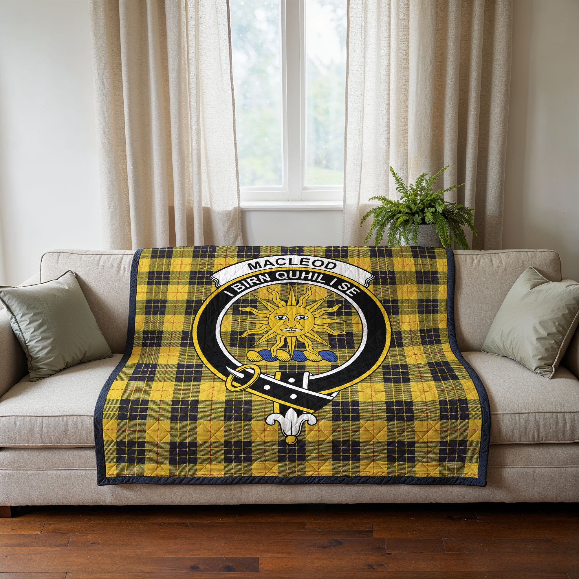 MacLeod of Lewis Ancient Tartan Crest Quilt