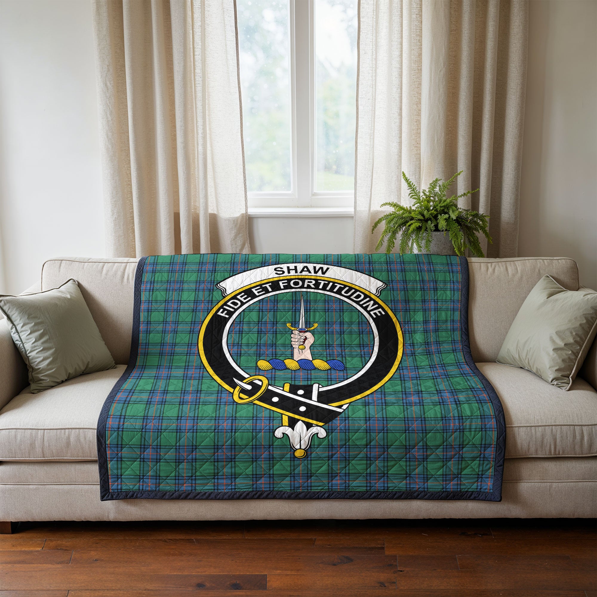 Shaw Ancient Tartan Crest Quilt