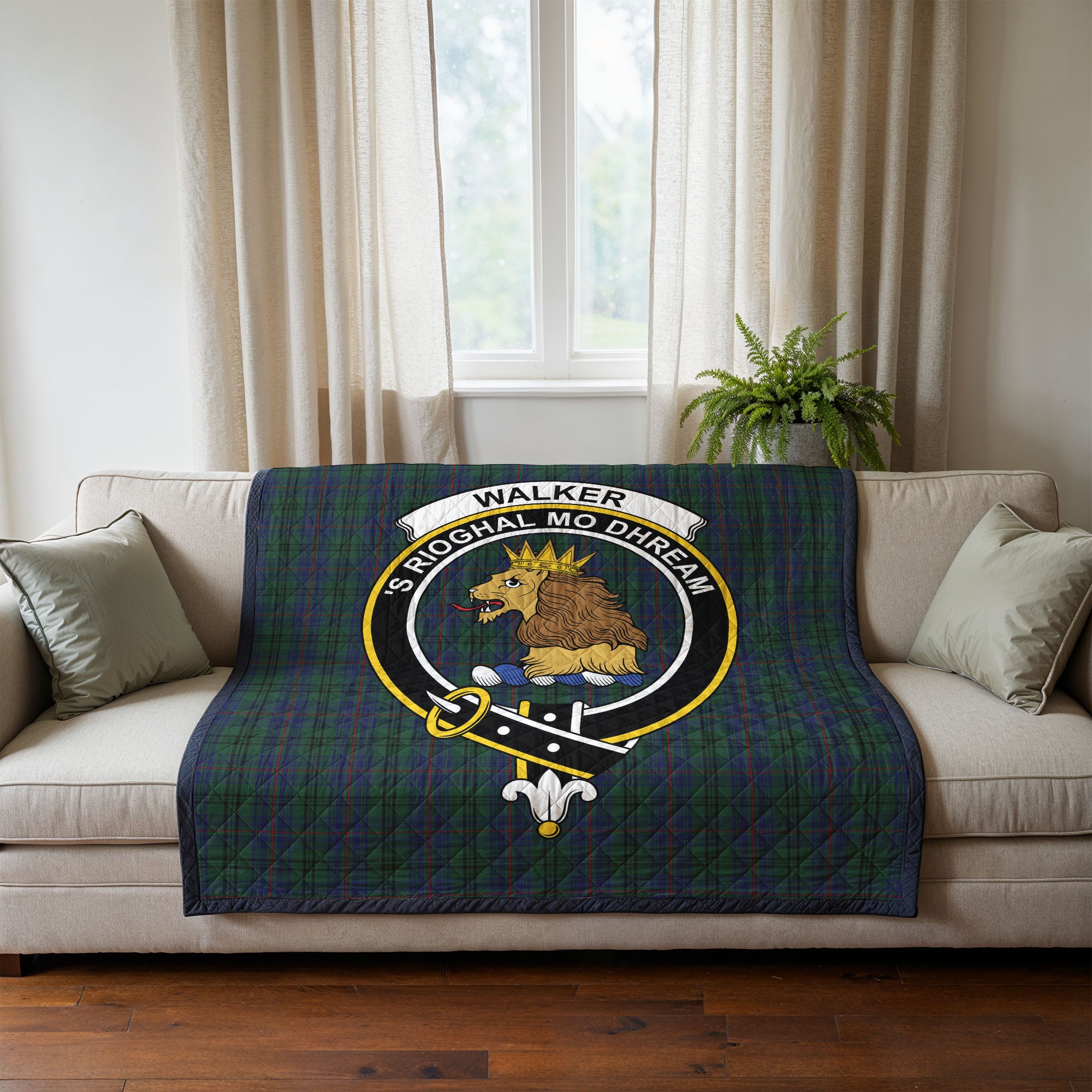 Walker Hunting Tartan Crest Quilt