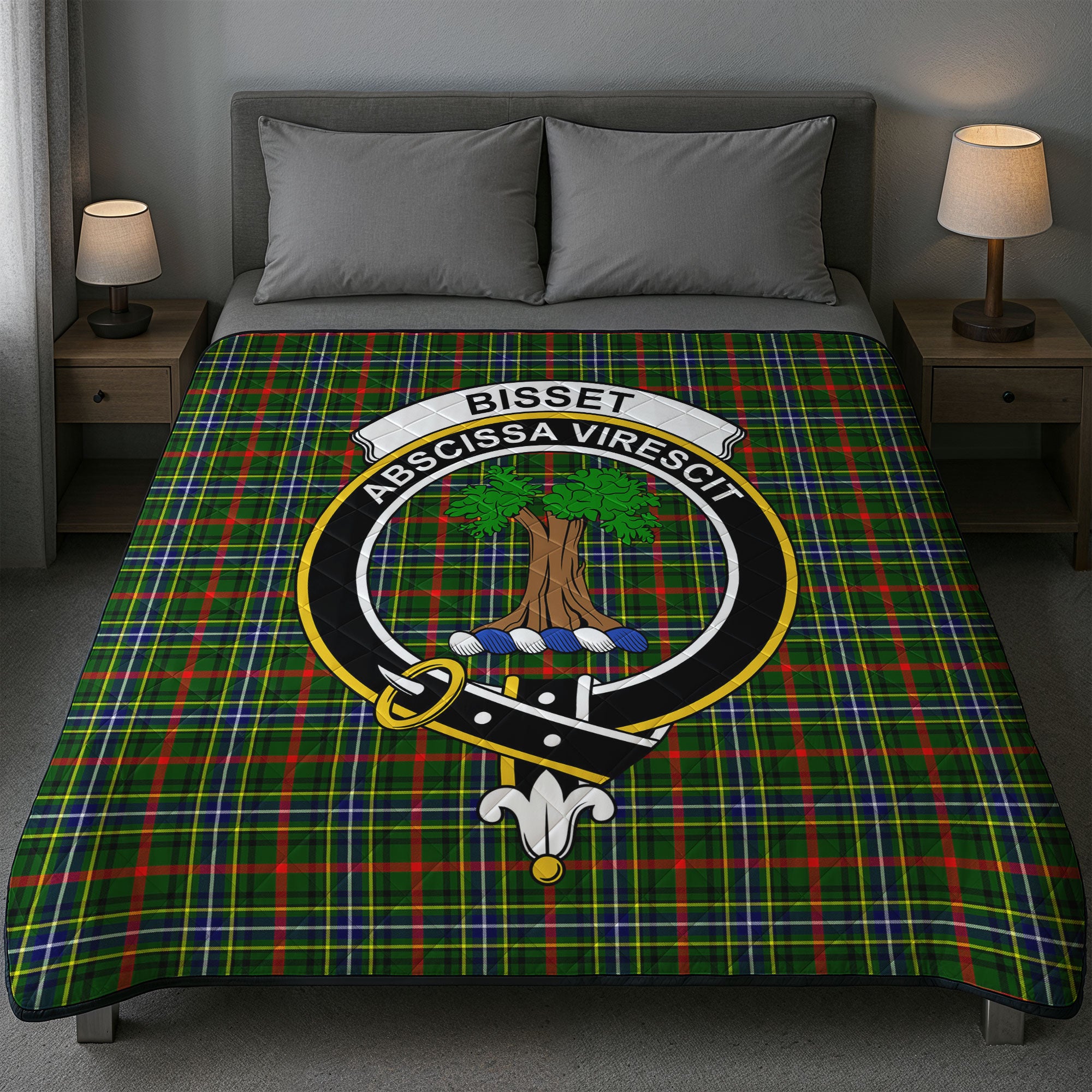 Bisset Tartan Crest Quilt