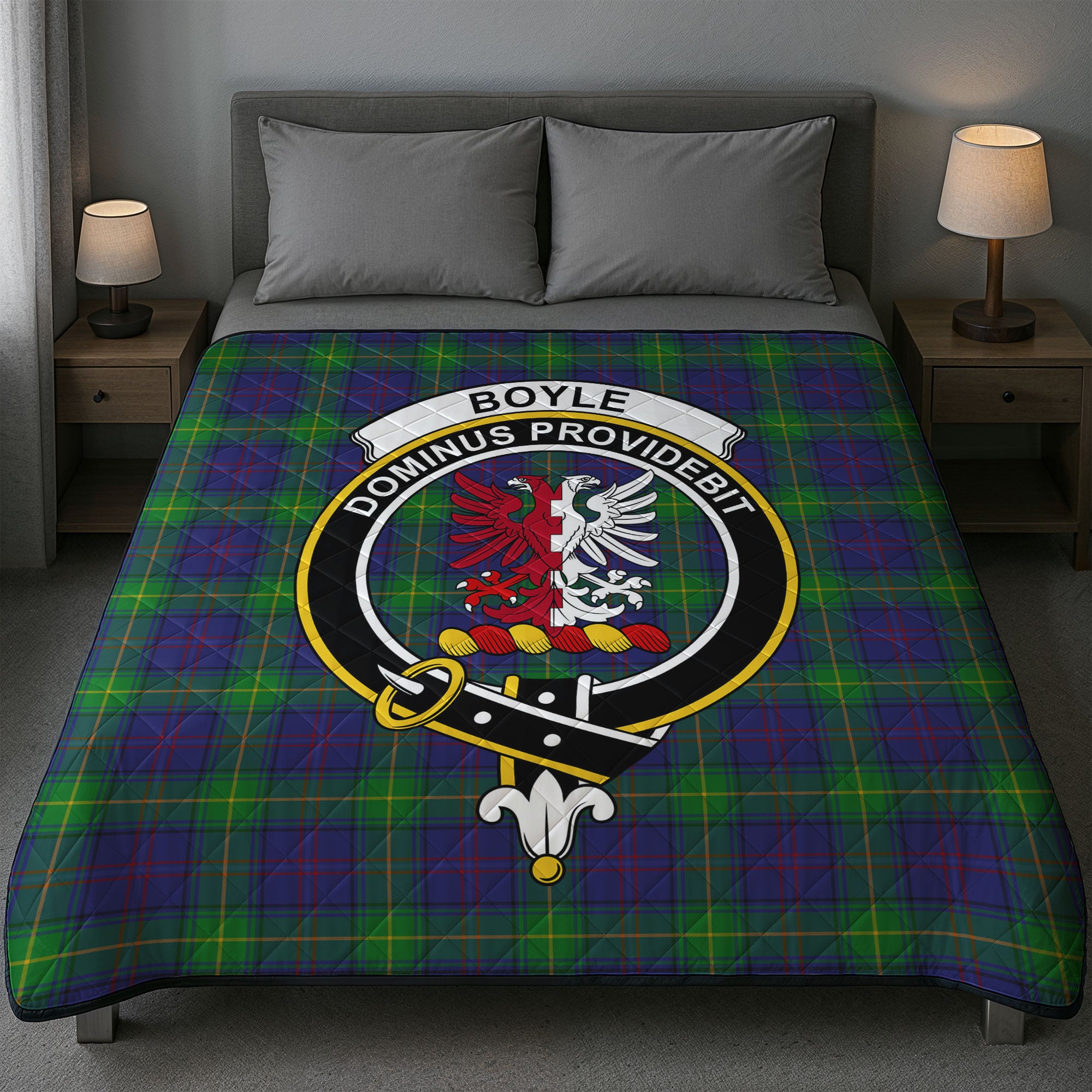 Boyle Tartan Crest Quilt