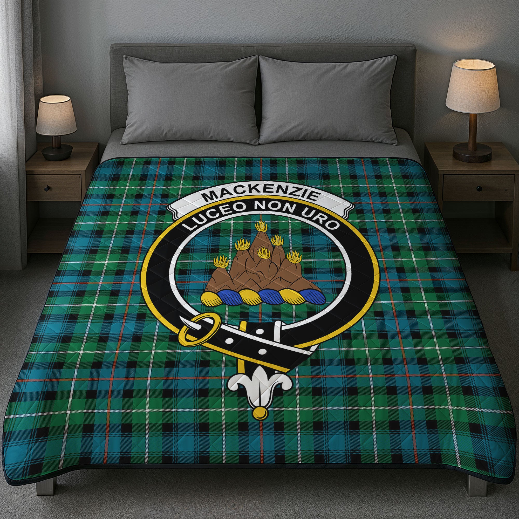 MacKenzie Ancient Tartan Crest Quilt