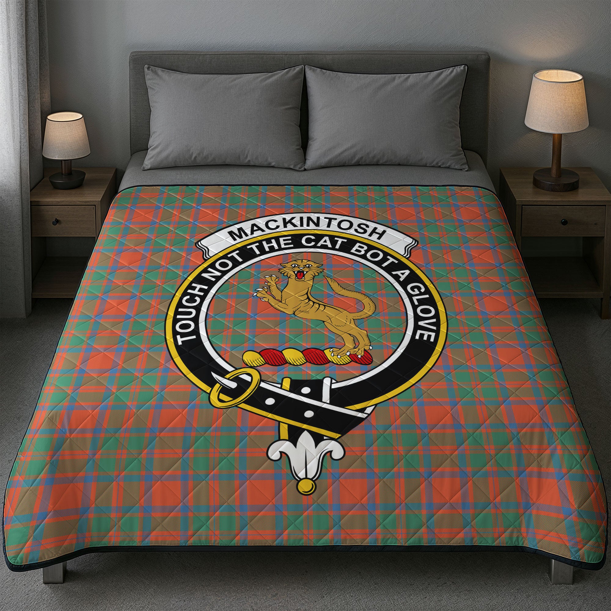 MacKintosh Ancient Tartan Crest Quilt