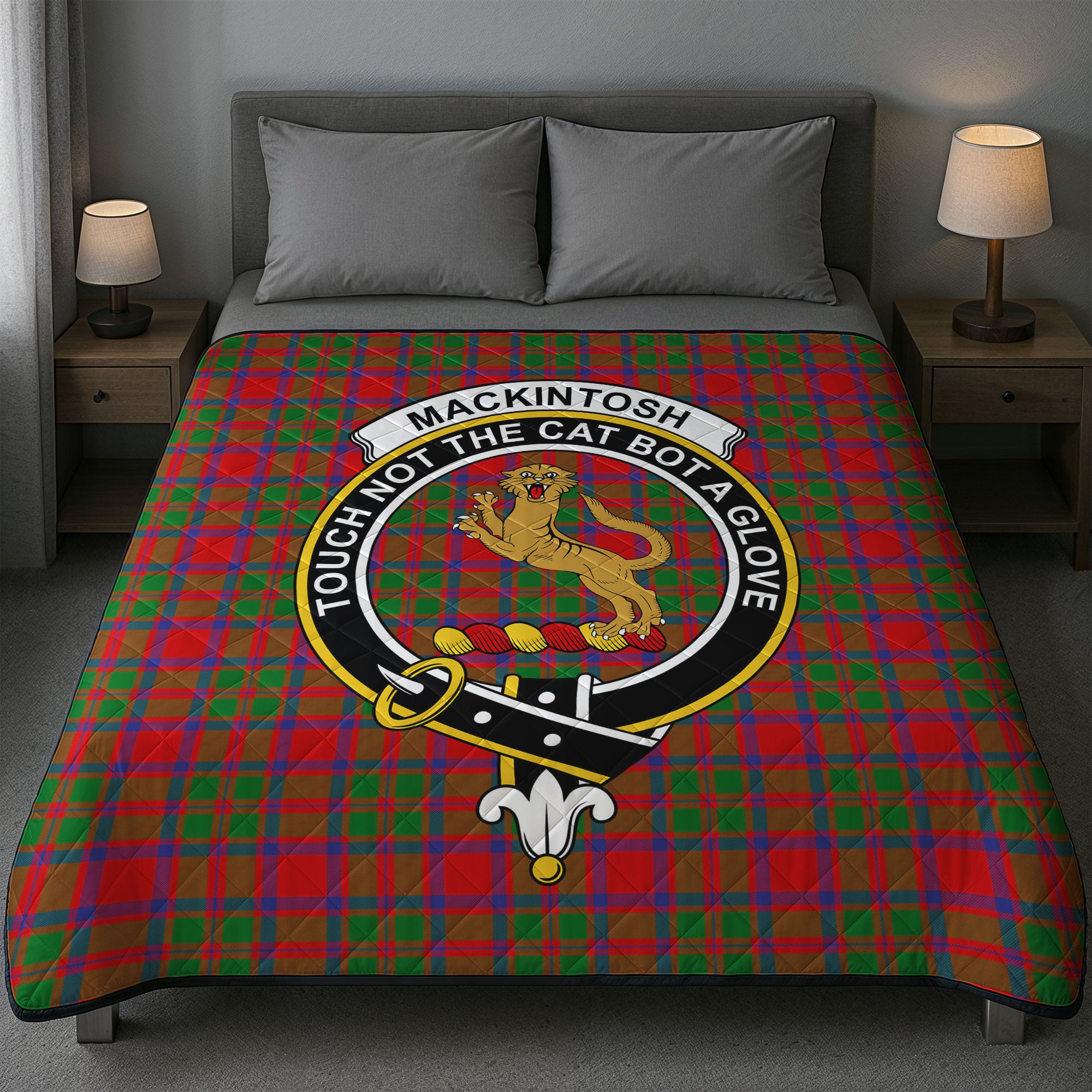 MacKintosh Modern Tartan Crest Quilt