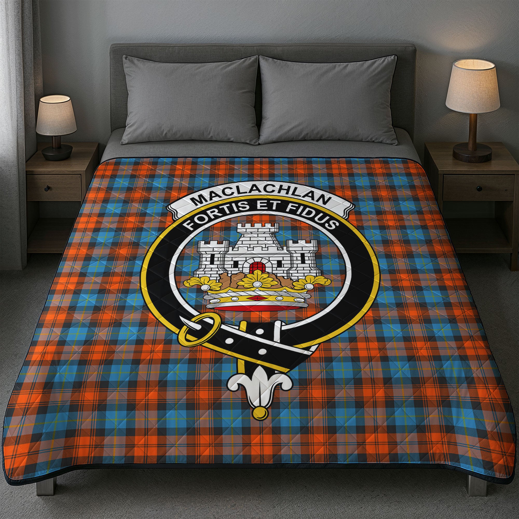 MacLachlan Ancient Tartan Crest Quilt