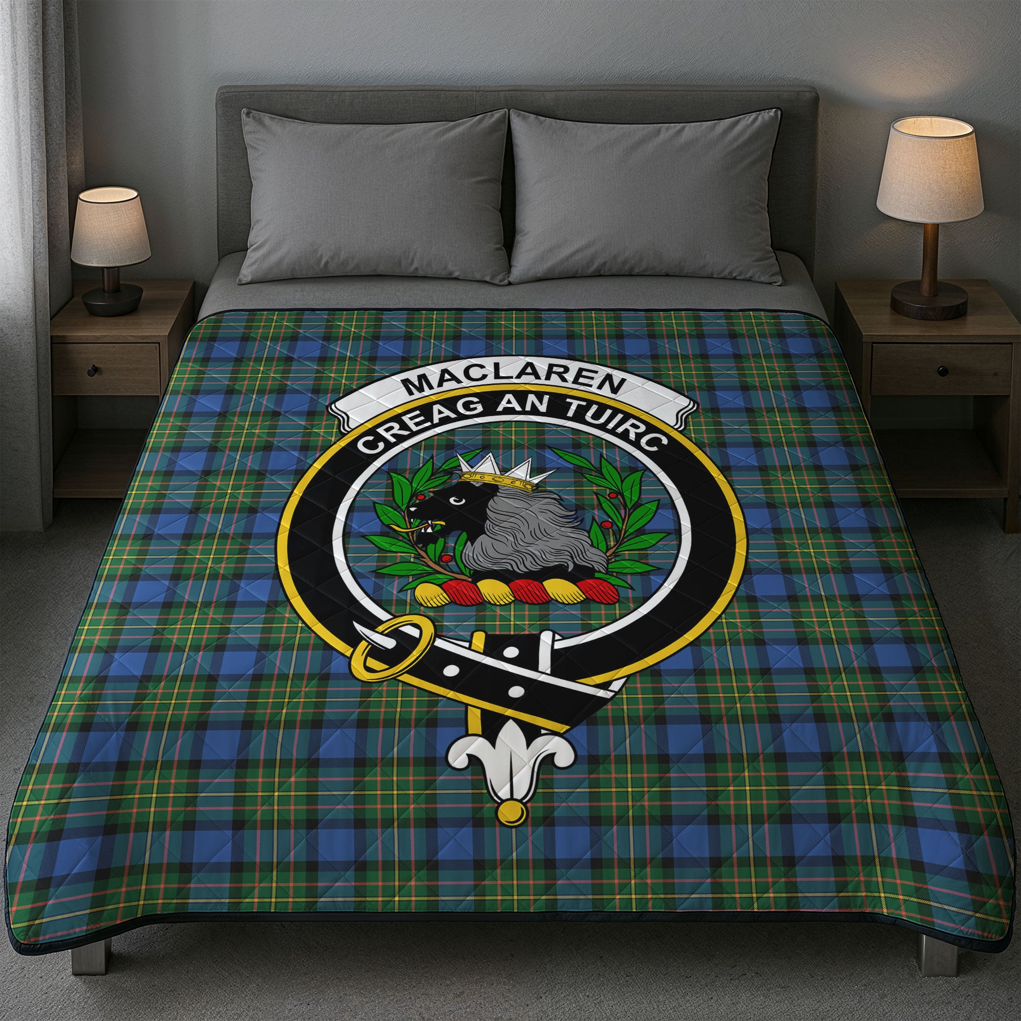 MacLaren Ancient Tartan Crest Quilt