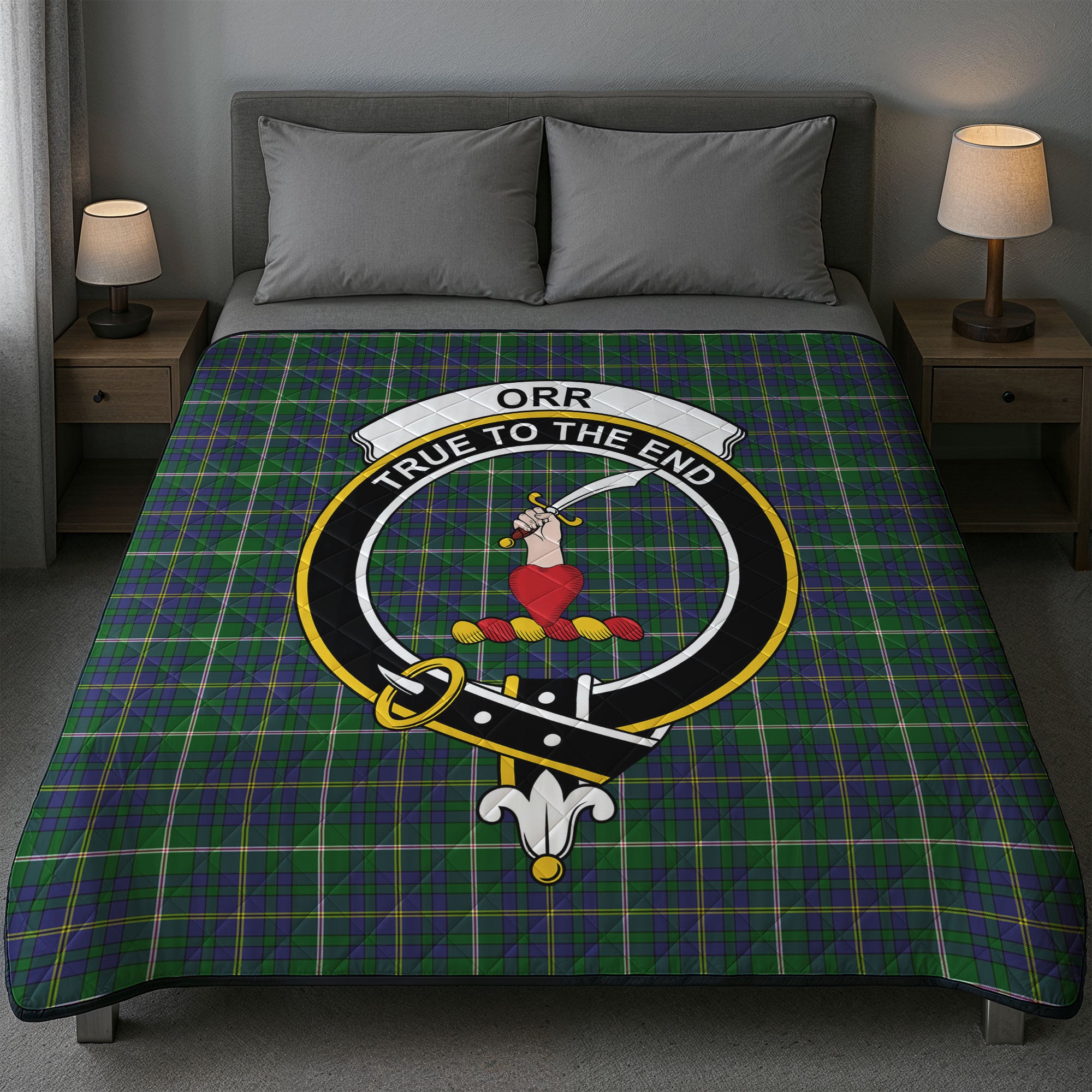 Orr Tartan Crest Quilt