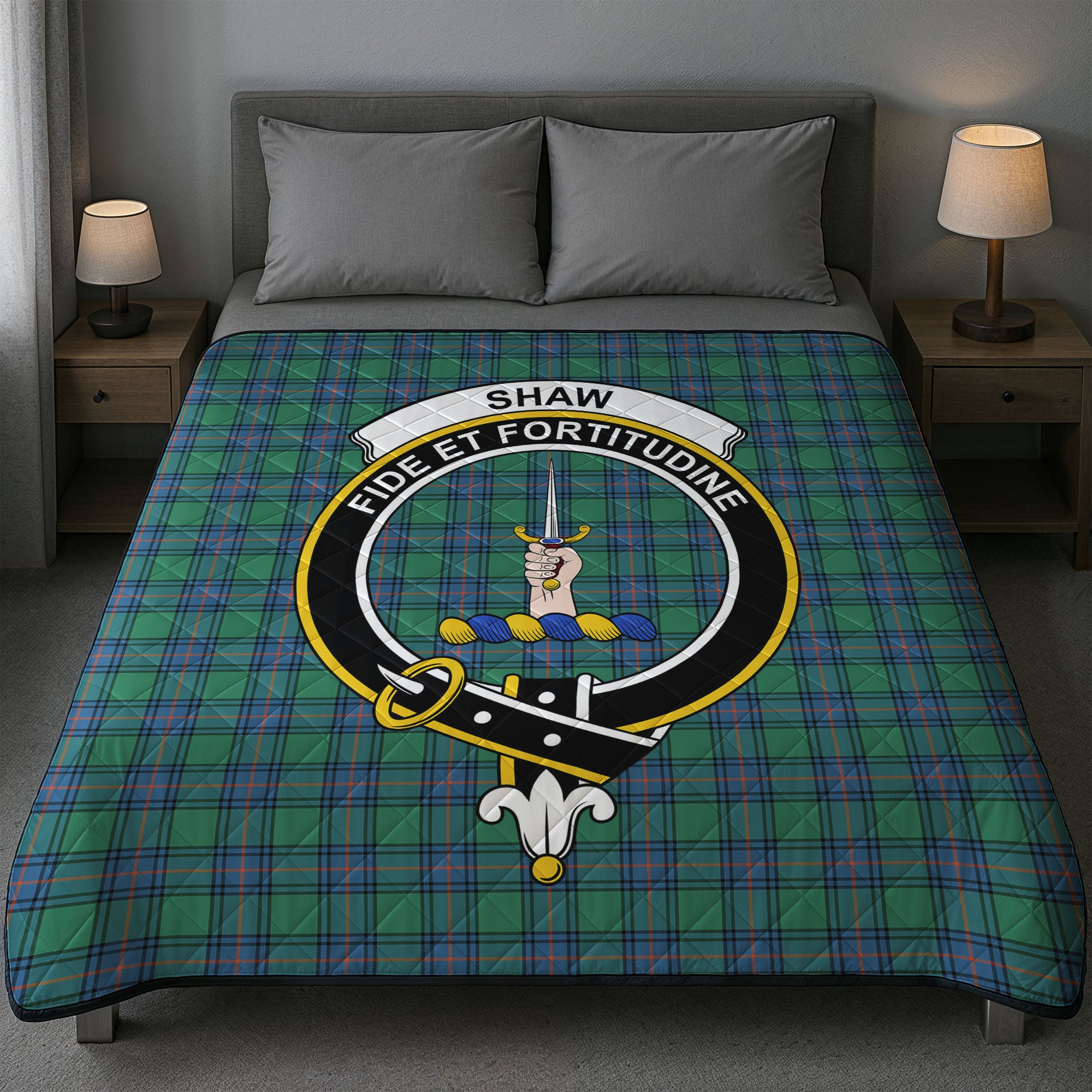 Shaw Ancient Tartan Crest Quilt
