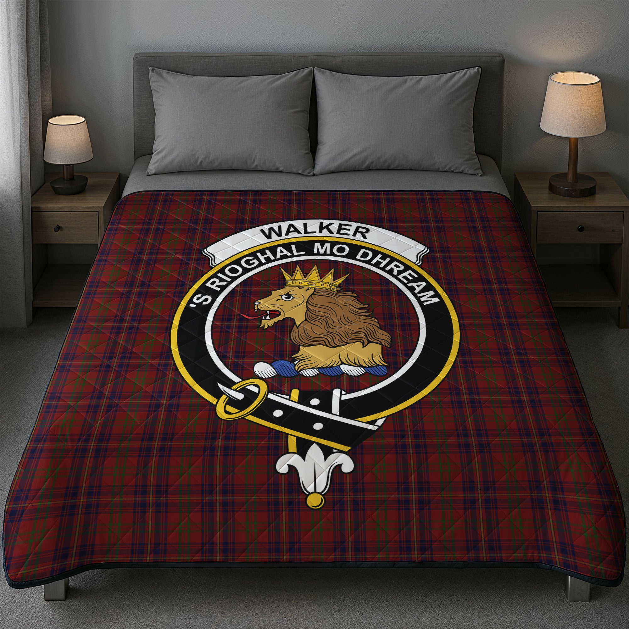 Walker Tartan Crest Quilt