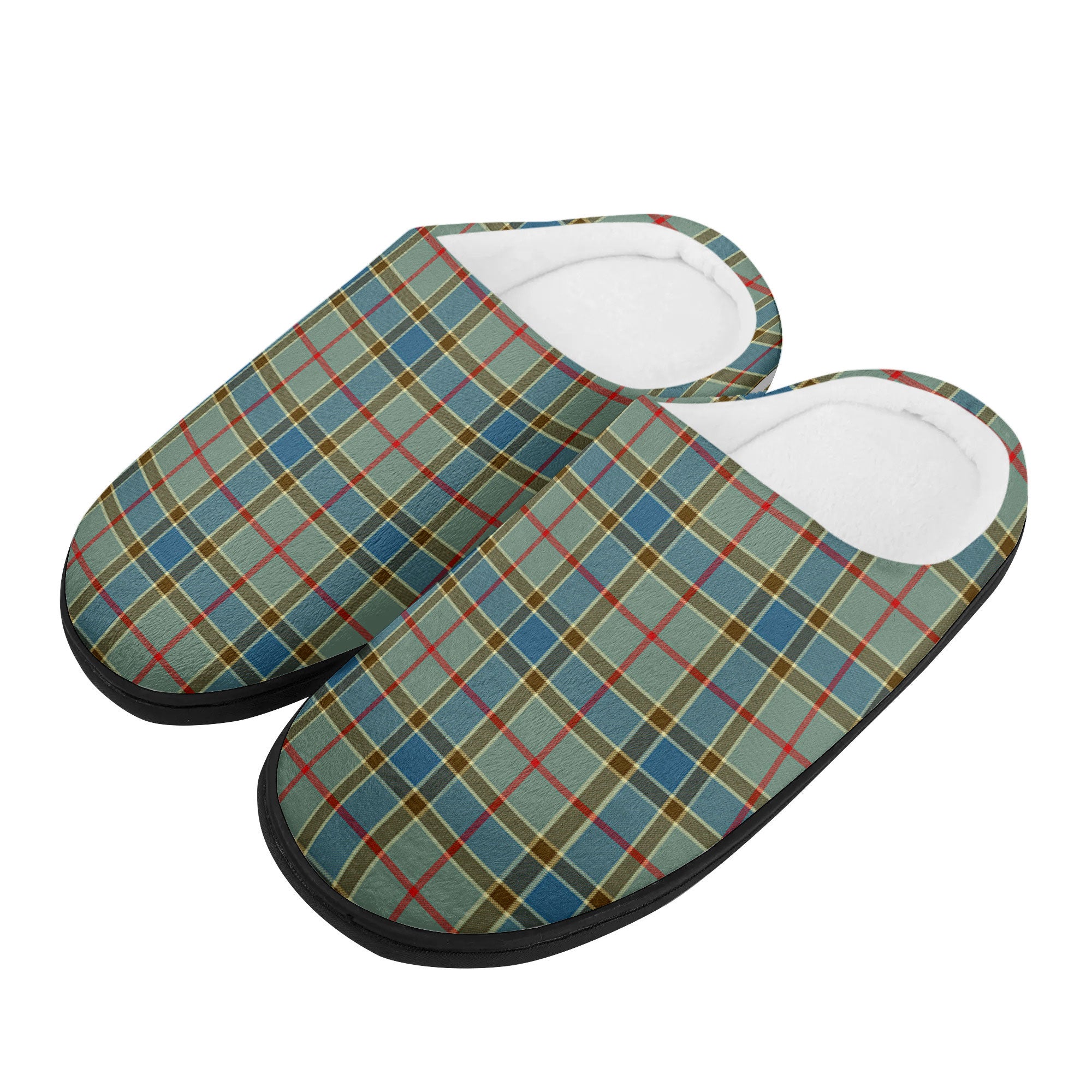 Balfour Blue Tartan Slippers