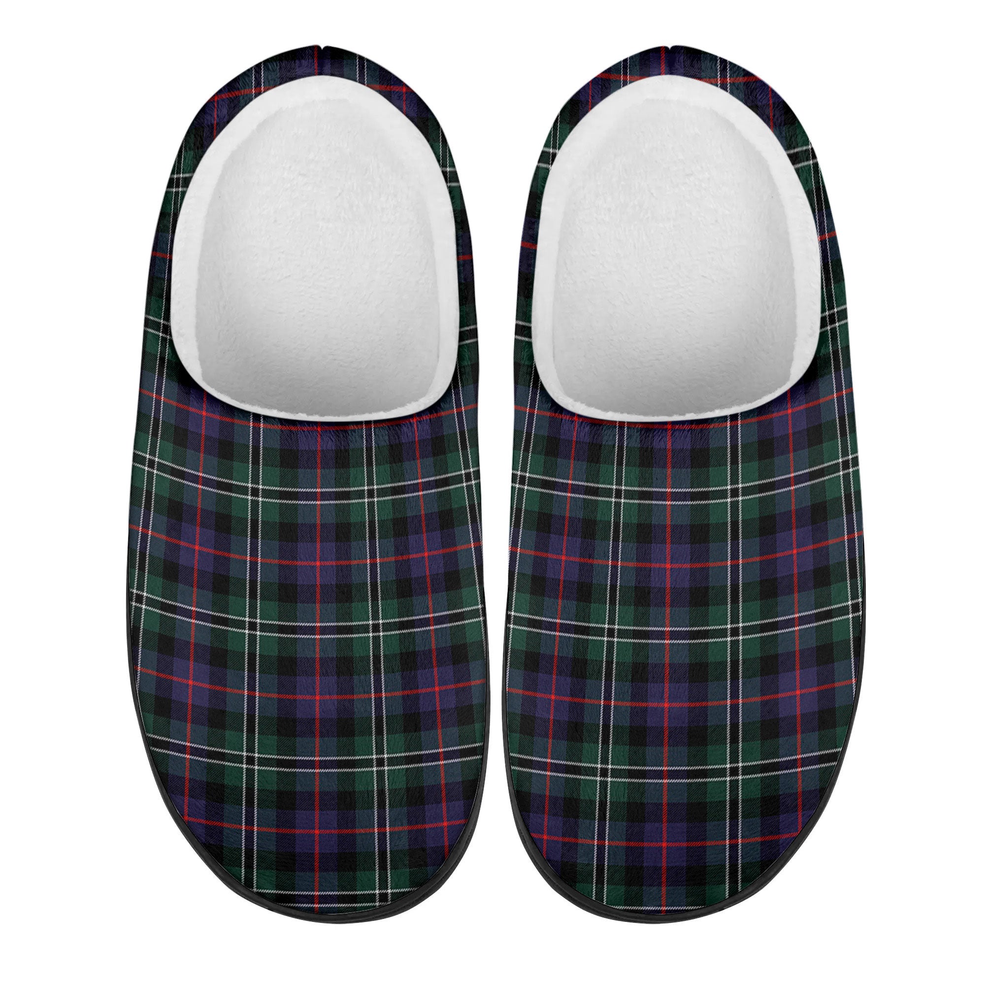 Rose Hunting Modern Tartan Slippers