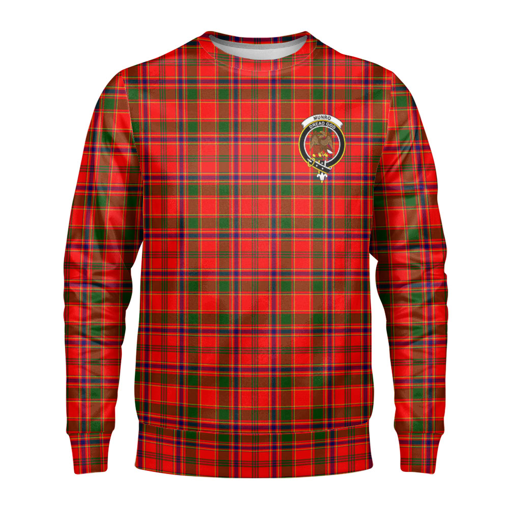 Munro Modern Tartan Crest Sweatshirt