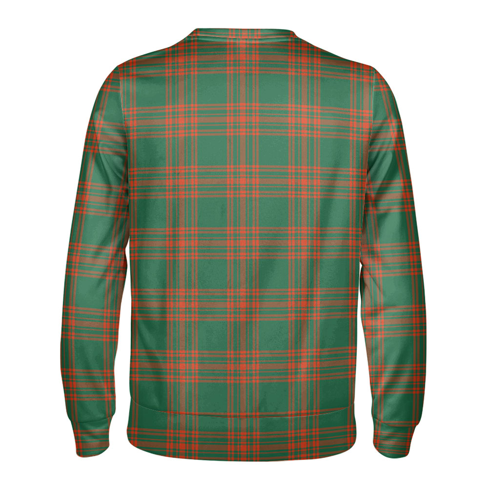 Menzies Green Ancient Tartan Crest Sweatshirt