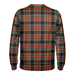 Stewart Black Tartan Crest Sweatshirt