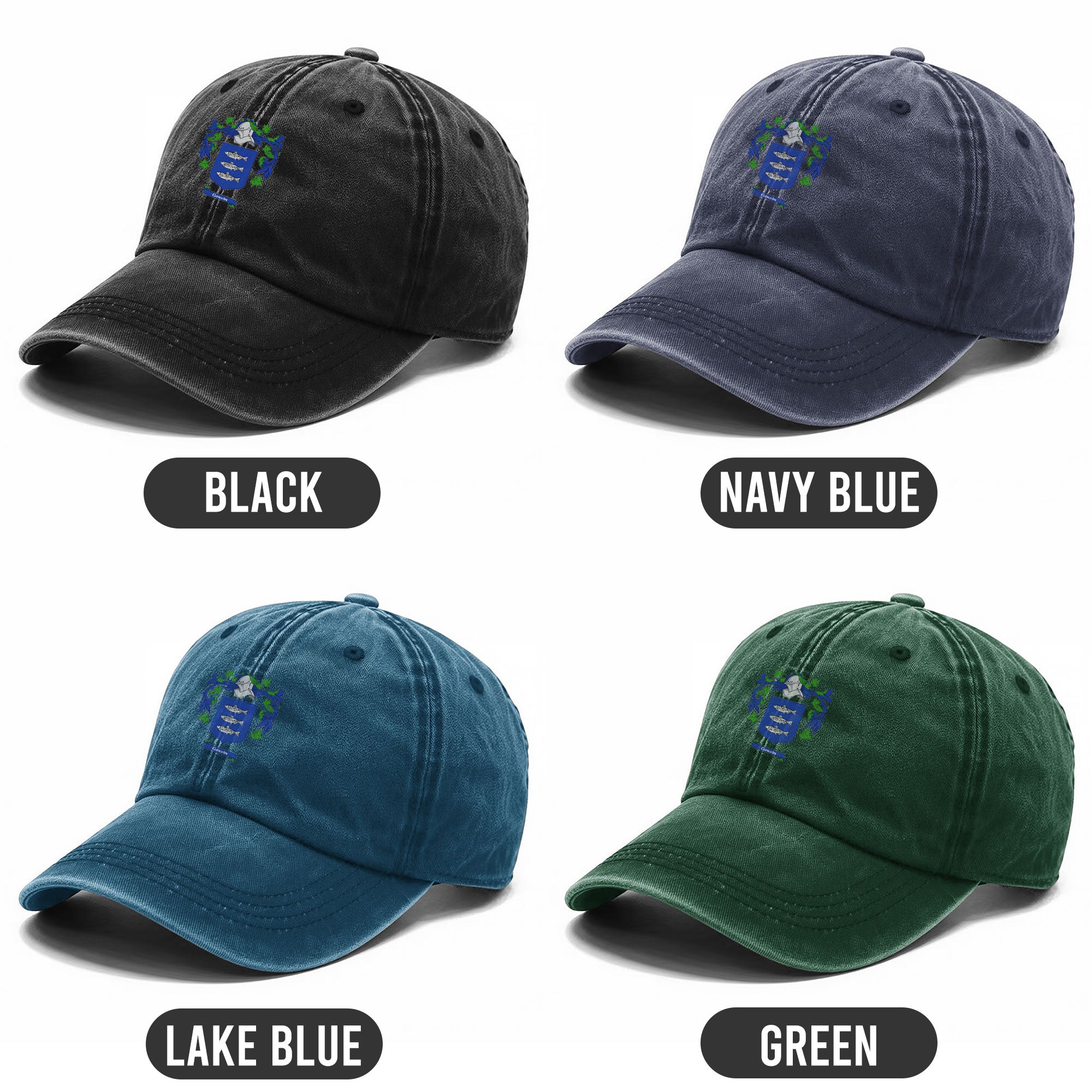 Garvin Coat of Arms Washed Classic Cap