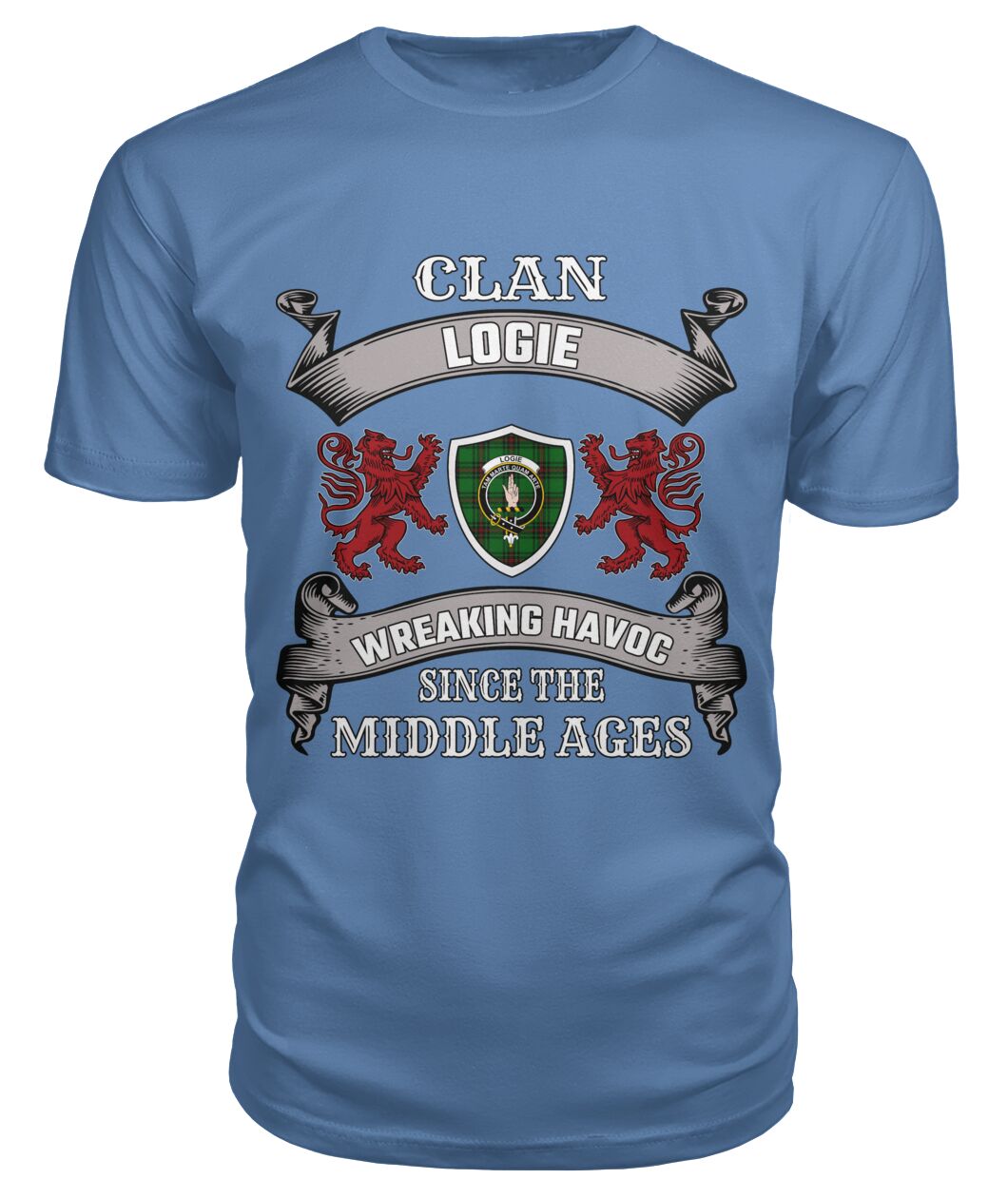 Logie Family Tartan - 2D T-shirt