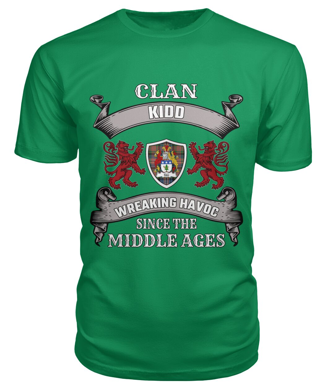 Kidd Family Tartan 2D T-Shirt