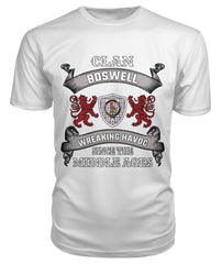 Boswell Family Tartan - 2D T-shirt