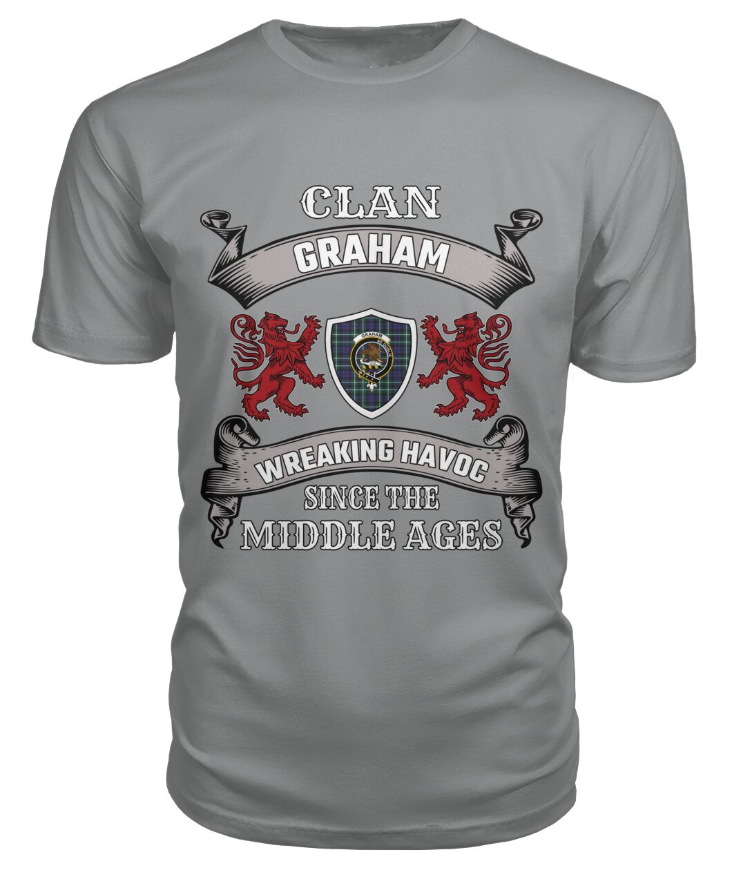 Graham Family Tartan - 2D T-shirt