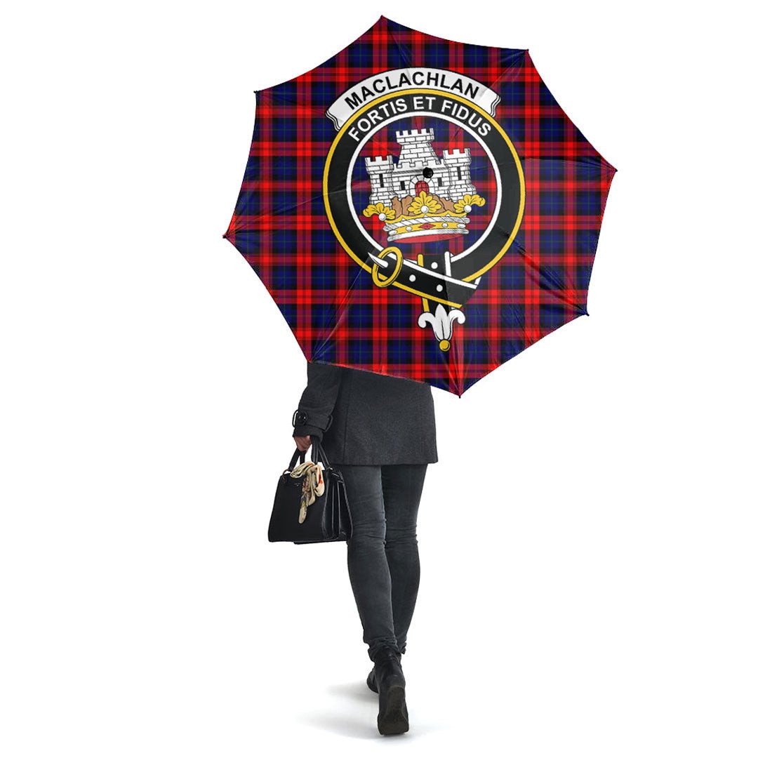MacLachlan Modern Tartan Crest Umbrella