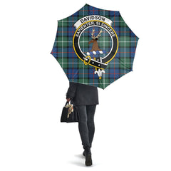 Davidson of Tulloch Tartan Crest Umbrella